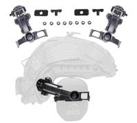 ARC Rail Adapter for Tactical Helmets - Compatible with Walker's Razor and Razor Digital Earmuffs Upgraded Attachment on Earmuffs - Black