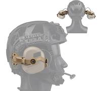 ARC Rail Adapter Headset Accessories, OPS-Core Side Rails, Side Mount Headphone Stand, for Earmor And AQzxdc Tactical Headsets,TAN