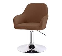 Arc Shaped Dining Chair Slipcovers with Arms - Set of 1/2/4 Washable Curved Back Bar Stool Protectors Kitchen Chair Covers Armchair Covers for Dining Room