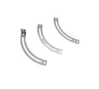 Arc-Shaped Iron Plate for DIY Model Making, Precision Crafted, 10-Piece Set(Double Groove)