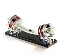 Arc-Shaped Pendulum Ball Desk Toy, Electromagnetic Accelerator, Iron Ball Coil Magnetism Physics Experiment, for Science Education and Creative Learning