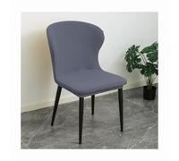 Arc Shaped Slip Covers for Kitchen Chairs without Arms Set of 8/6/4/2, Curved Accent Chair Slipcovers, Armless Dining Room Chair Protectors, Washable,C,2PCS