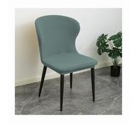 Arc Shaped Slip Covers for Kitchen Chairs without Arms Set of 8/6/4/2, Curved Accent Chair Slipcovers, Armless Dining Room Chair Protectors, Washable,D,1PC