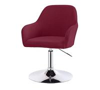 Arc-Shaped Washable Slipcovers for Dining Room Chairs with Arms - Set of 4/2/1 Curved Back Bar Stool Chair Protectors Kitchen Armchair Covers & Stylish