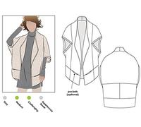 ARC Style Sewing Pattern - Violet Knit Jacket (Sizes 18-30) - Click for Other