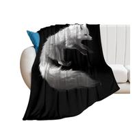 Arc-tic Fox Fleece Blanket Lightweight Throw Blankets for Couch Bed Soft Warm Blanket 60"*80"(150 * 200cm)