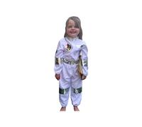ARC222-571 Astronaut Space Suit Kids Costume - 3-Piece White Jumpsuit with Silver Helmet & Gloves, Ages 5-7