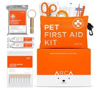 ARCA PET Dog First Aid Kit - Pet Emergency Kit Dog Travel kit for - Water Resistant High Visibility Reflective First Aid Pouch Dog Camping Essentials for Pets for Hiking, Backpacking, Sports, Hunting