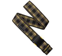 Arcade A2 Unisex Adventure Stretch Belt, Checks - Crocodile/Mustard, Standard (24" - 38"); 1.5" Wide