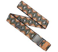 Arcade Belts A2 Twilight Slim Adventure Belt: Heavy Duty Stretch, Metal Free Buckle, Bay/Ash, Twilight - Bay/Ash, Standard (Up to 40"); 1.25" Slim Width