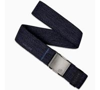 Arcade Belts A2 Unisex Adventure Belt: Heavy Duty Stretch, Metal Free Buckle, Atlas - Heather Navy, Standard (Up to 40"); 1.5" Wide