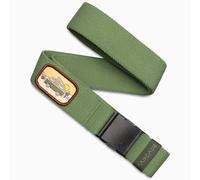 Arcade Belts A2 Unisex Adventure Belt: Heavy Duty Stretch, Metal Free Buckle, Earthling - Dill, Standard (Up to 40"); 1.5" Wide