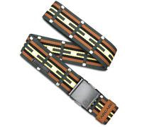 Arcade Belts A2 Unisex Adventure Belt: Heavy Duty Stretch, Metal Free Buckle, Keyah - Jalapeno/Bay, Standard (Up to 40"); 1.5" Wide