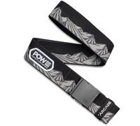 Arcade Belts A2 Unisex Adventure Belt: Heavy Duty Stretch, Metal Free Buckle, Pow X Joseph Toney - Black/Charcoal, Standard (Up to 40"); 1.5" Wide