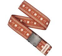 Arcade Belts A2 Unisex Adventure Belt: Heavy Duty Stretch, Metal Free Buckle, Wild Rag - Bay, Standard (Up to 40"); 1.5" Wide