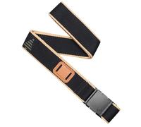 Arcade Belts Blackwood A2 Elastic Stretch Belt, Black/Sand, 1.5" Wide | Polyester Webbing Belt with 3 Piece Plastic Buckle | Micro Adjustable for Custom Fit up to 40" | Washer & Dryer Safe