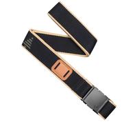 Arcade Belts Blackwood A2 Elastic Stretch Belt, Black/Sand, 1.5" Wide | Polyester Webbing Belt with 3 Piece Plastic Buckle | Micro Adjustable for Custom Fit up to 40" | Washer & Dryer Safe