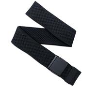 Arcade Belts Momentum Belt - Elastic Stretch Belt with Low-Profile Buckle, Travel-Friendly, Adjustable Fit, Black, Standard (Up to 40"); 1.5" Wide