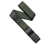 Arcade Belts A2 Unisex Adventure Belt: Heavy Duty Stretch, Metal Free Buckle, Blackwood - Ivy - Green/Black, Standard (Up to 40"); 1.5" Wide