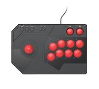 Arcade Fight Stick Turbo Street Fight Controller Stick 3 Modes Wired Arcade Joystick USB Cable Console Rocker for PS 5/PC Gaming Keyboard