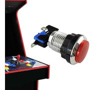 Arcade Game Console Button - Small Silver Plated Buttons, Push Button for Arcades, Fall-Resistant Game Supply, Arcade Control Tool with Quick-Click, Part for Playing and Building