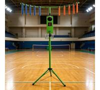 Arcade Game Machine - Hand-Eye Coordination Reflex Trainer, 10 Rods, 5 Speeds, 6 Levels, Hidden Number Mode, LED/MP3 Effects, Adjustable Height, Foldable Frame