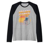Arcade Gamer Retro Gaming Classic Vibes Raglan Baseball Tee