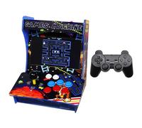 Arcade Games Machine Mini Tabletop Retro Gaming Console Cabinet with 3303 Built-In Classic Games, 10.1” Screen and Multiplayer Controller for 2 Player Gaming Bundle
