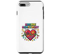 Arcade Heartbeat Retro Gamer Pixel Love Case for iPhone 7 Plus/8 Plus