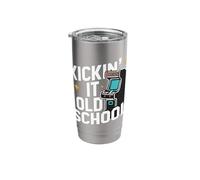 Arcade Kickin It Old School Arcade Machine Retro Gaming Stainless Steel Insulated Tumbler