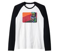 Arcade Machines Video Games Arcade Retro Vintage Raglan Baseball Tee