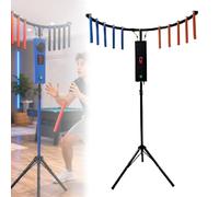 Arcade Reaction Game, Interactive Stick Challenge Machine with LED Lights | Adjustable Speed, Music and Remote Control for Rentals, Events, Recreation Spaces and Competitive Play(Black)