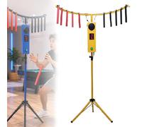 Arcade Reaction Game, Interactive Stick Challenge Machine with LED Lights | Adjustable Speed, Music and Remote Control for Rentals, Events, Recreation Spaces and Competitive Play(Yellow)