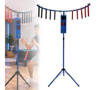 Arcade Reaction Game, Interactive Stick Challenge Machine with LED Lights | Adjustable Speed, Music and Remote Control for Rentals, Events, Recreation Spaces and Competitive Play(Blue)