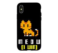 Arcade Retro Meow I Win Cat 8-Bit Video Game Lover Case for iPhone X/XS