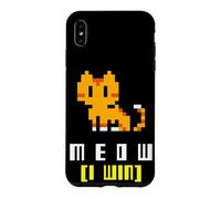 Arcade Retro Meow I Win Cat 8-Bit Video Game Lover Case for iPhone XS Max