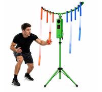 Arcade Stick Game Machine, 10-Rod Catching Game for Hand-Eye Coordination Training, Adjustable Height Tripod, LED Lights, MP3 Sound Effects