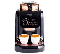 Arcadia Automatic Turkish Coffee Maker, Direct-to-Cup, Digital Control, LED Display, Brewing Temperature Adjustment, Slow Brew Option, 1 or 2 cups, 1L capacity, Auto-Wash, Black, 700W, 3-pin UK Plug