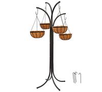 Arcadia Garden Products 1596 Coconut Basket Hanging Garden Tree, Black