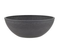 Arcadia Garden Products, Centerpiece Bowl, Fairy Garden Planter M25DC, Plastic Stone Wood, Dark Charcoal, 25.4 cm