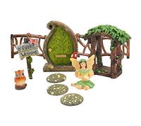 Arcadia Garden Products Charming Forest Fairy Garden Kit, Resin Metal