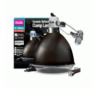 Arcadia Graphite Ceramic Reflector Clamp Lamp 200mm