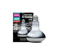 Arcadia Mercury Vapour D3 UV Basking Lamp 100W. Full Spectrum UVA Reptile Heat Lamp Bulb for Bearded Dragon,Tortoise, Reptile & Turtle. All-in-One Basking lamp. Reptile Vivarium & Terrarium Light