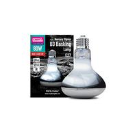 Arcadia Mercury Vapour D3 UV Basking Lamp 80W. Full Spectrum UVA Reptile Heat Lamp Bulb for Bearded Dragon,Tortoise, Reptile & Turtle. All-in-One Basking lamp. Reptile Vivarium & Terrarium Light