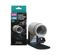 Arcadia Reptile Ceramic Lamp Holder & Adjustable Bracket - E27 Screw Fitting (Up To 250W)