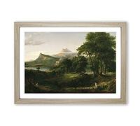 Arcadian by Thomas Cole Framed Print | A2 Oak Framed Wall Art | Ready to Hang | Modern Nature Picture | Living Room Bedroom Lounge Office