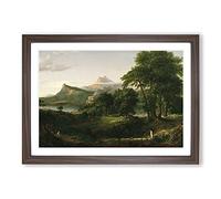 Arcadian by Thomas Cole Framed Print | A2 Walnut Framed Wall Art | Ready to Hang | Modern Nature Picture | Living Room Bedroom Lounge Office