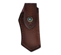 ARCADORA 5.8'' Knife Sheath,Leather Knife Pouch w/Snap Closure Belt Loop for Folding Knife Pocket Knife