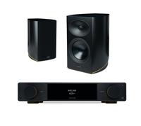Arcam A25+ Integrated Amplifier with Arcam Radia R25 Bookshelf Loudspeakers Pair - Black