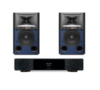 Arcam A25+ Integrated Amplifier with JBL 4309 Studio Monitor Bookshelf Speakers Pair - Black